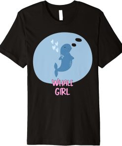 Whale Girl Orca Cute Whale Lover Premium T-Shirt