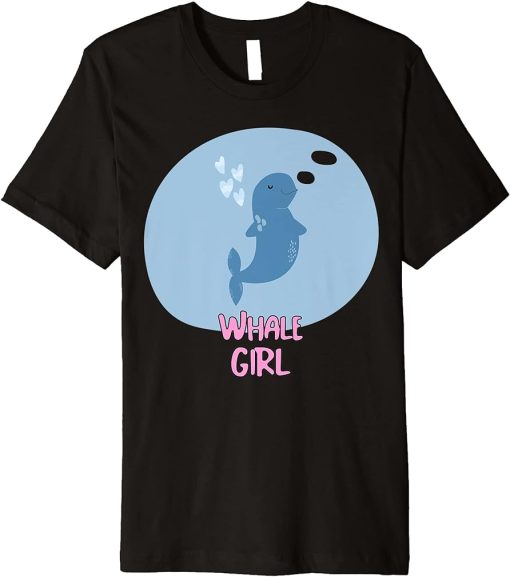 Whale Girl Orca Cute Whale Lover Premium T-Shirt