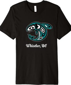 Whistler British Columbia Native Tribal Orca Killer Whale Premium T-Shirt