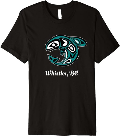 Whistler British Columbia Native Tribal Orca Killer Whale Premium T-Shirt