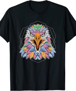 Eagle shirt | Geometry Colorful Eagle tee for adults & youth