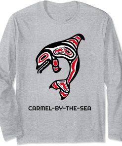 Carmel-by-the-Sea, California Native American Orca Whale Long Sleeve T-Shirt